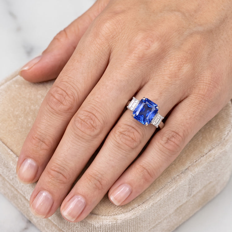Bague Saphir Naturel 3.50 Carats