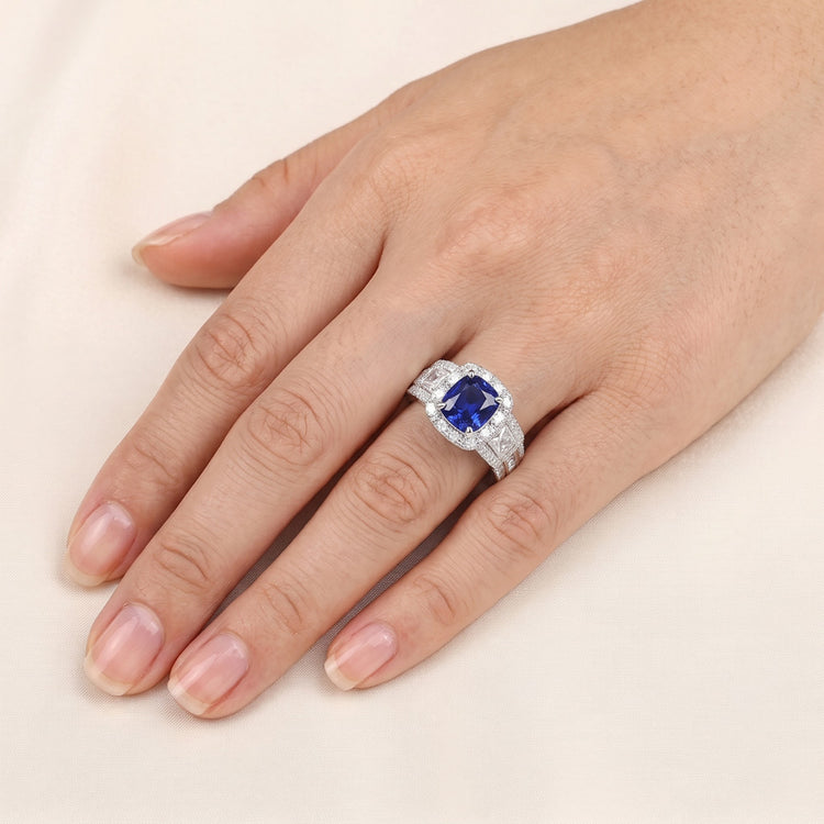 Bague Saphir Naturel 3.50 Carats