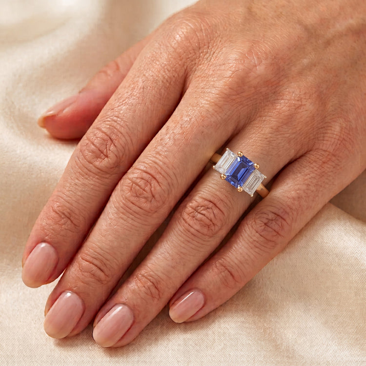 Bague Saphir Naturel 3.50 Carats