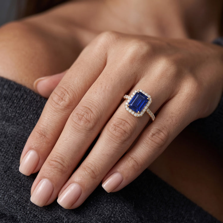 Bague Saphir Naturel 3.50 Carats