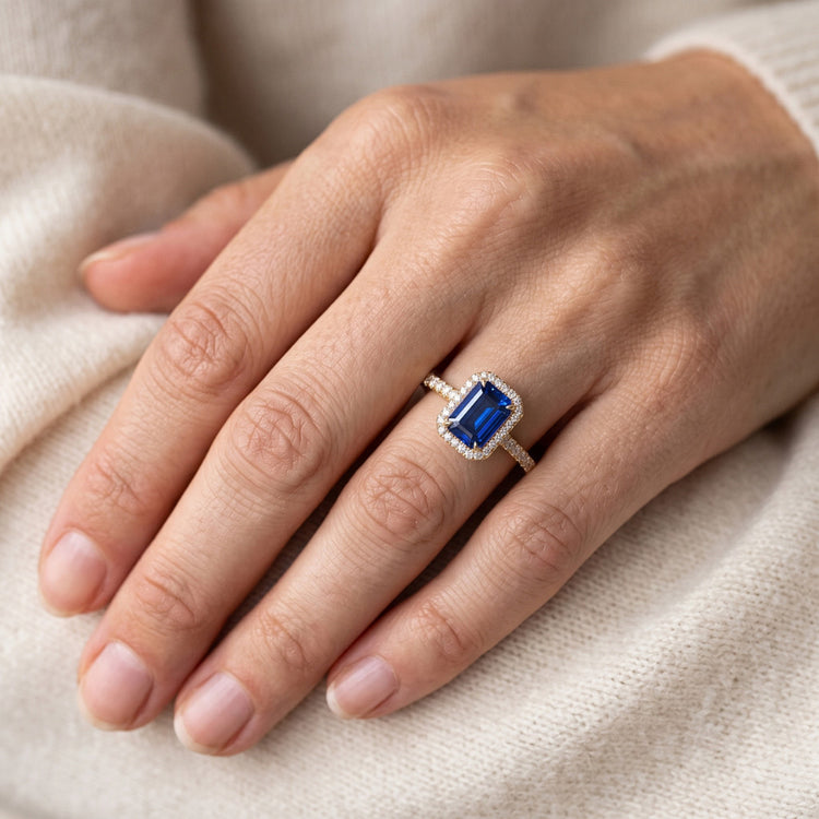 Bague Saphir Naturel 3.50 Carats