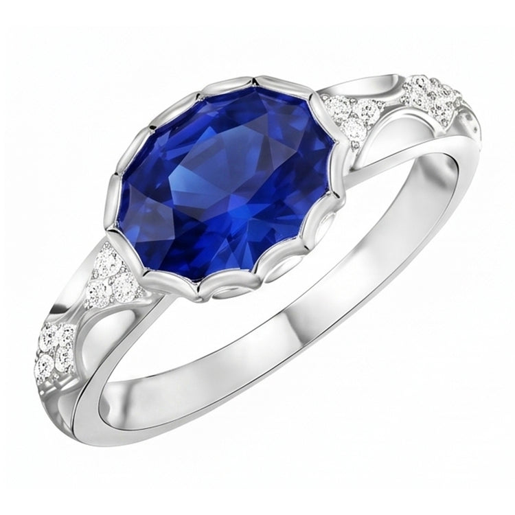 Bague Saphir Naturel 3.75 Carats