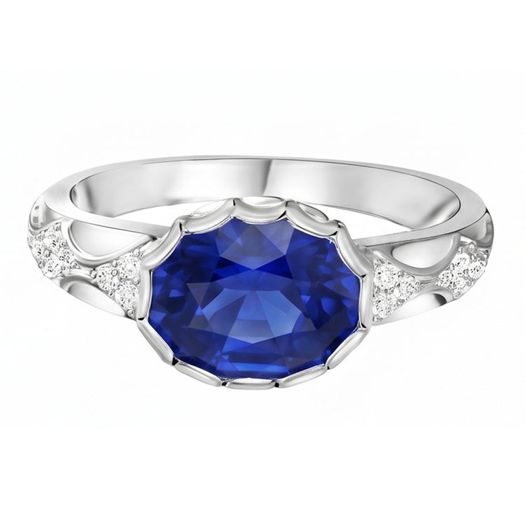 Bague Saphir Naturel 3.75 Carats