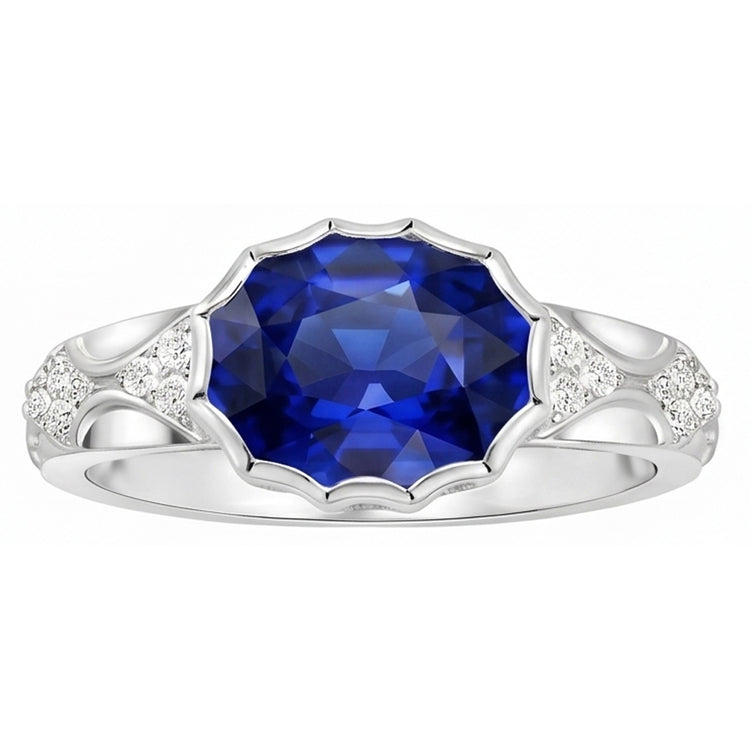 Bague Saphir Naturel 3.75 Carats