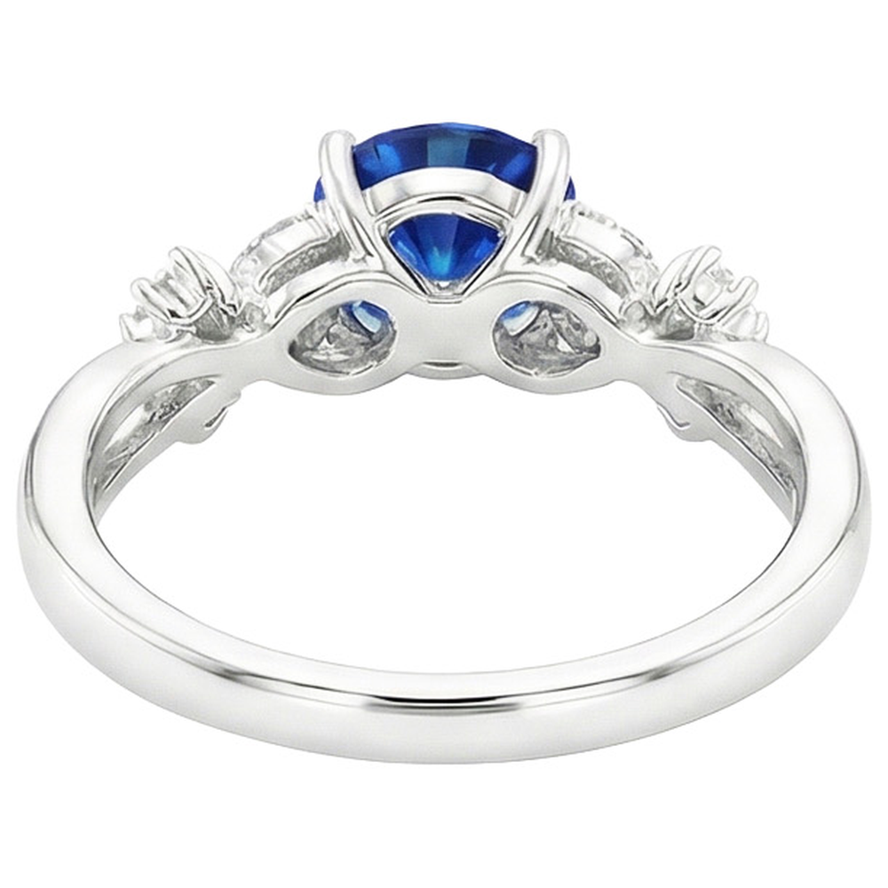 naturel marquise diamant 3carats bague sur blanc