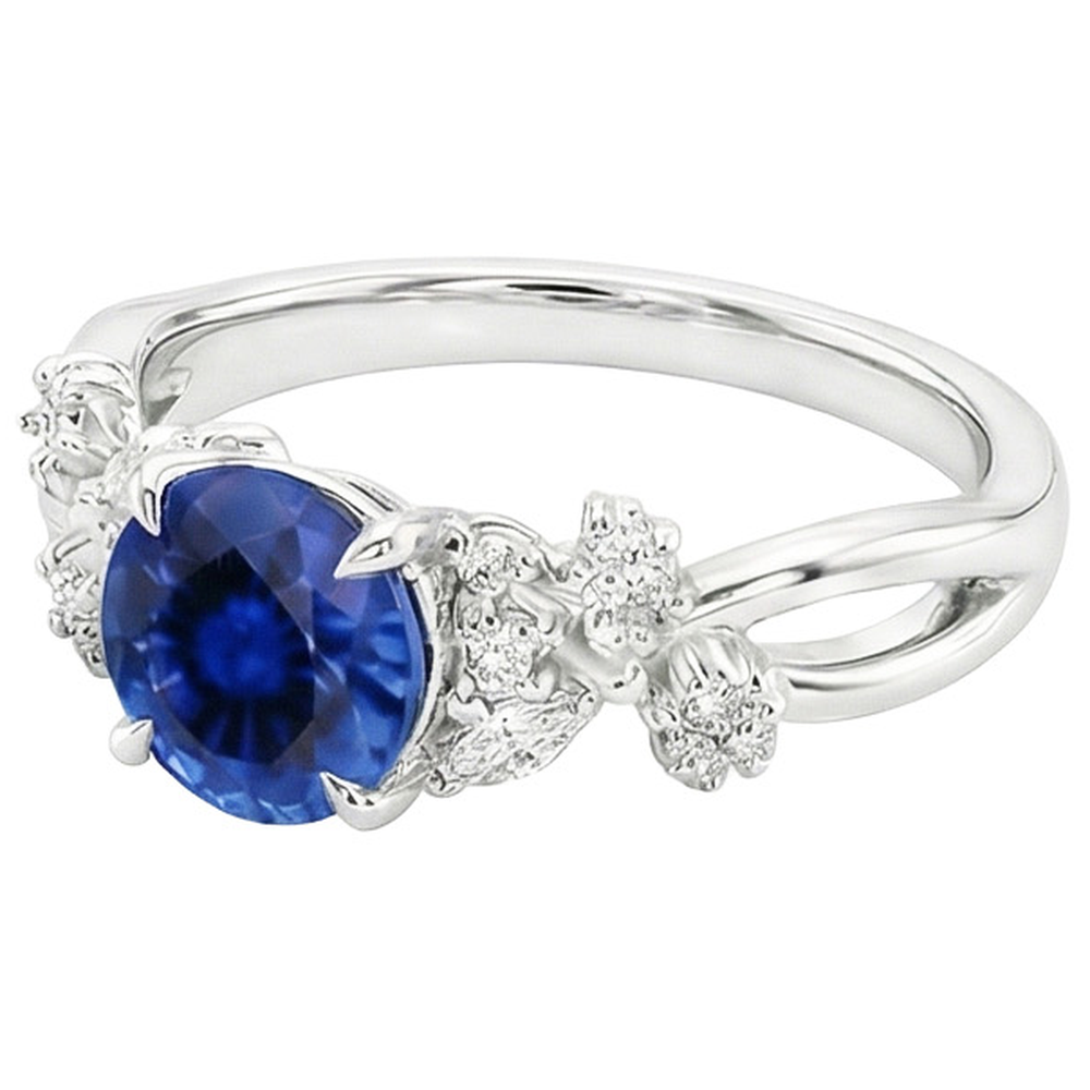 naturel marquise diamant 3carats bague vue de dessus
