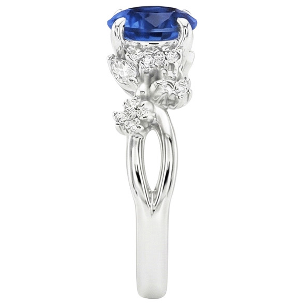 naturel marquise diamant 3carats bague vue de profil
