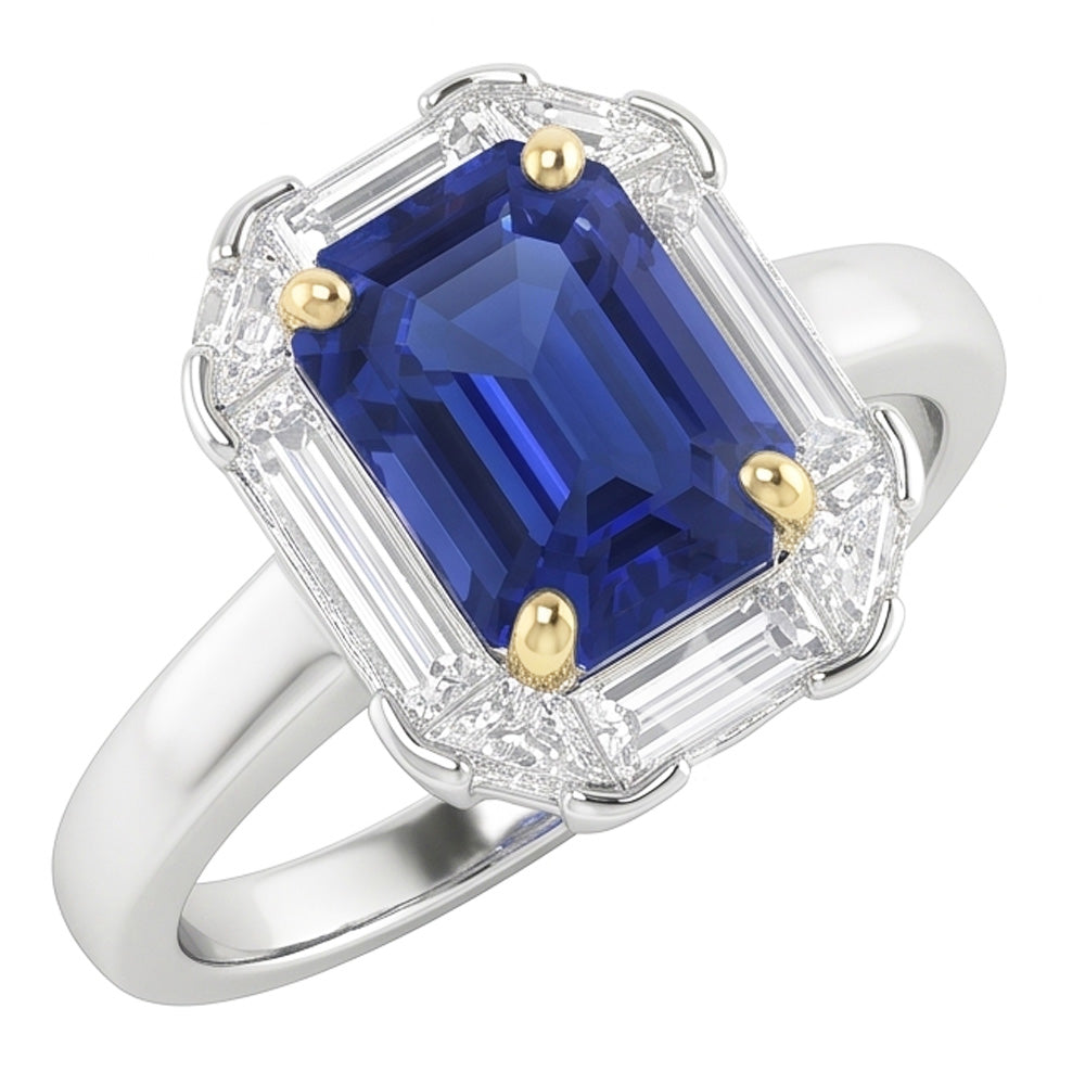 Bague Saphir Naturel 3 Carats