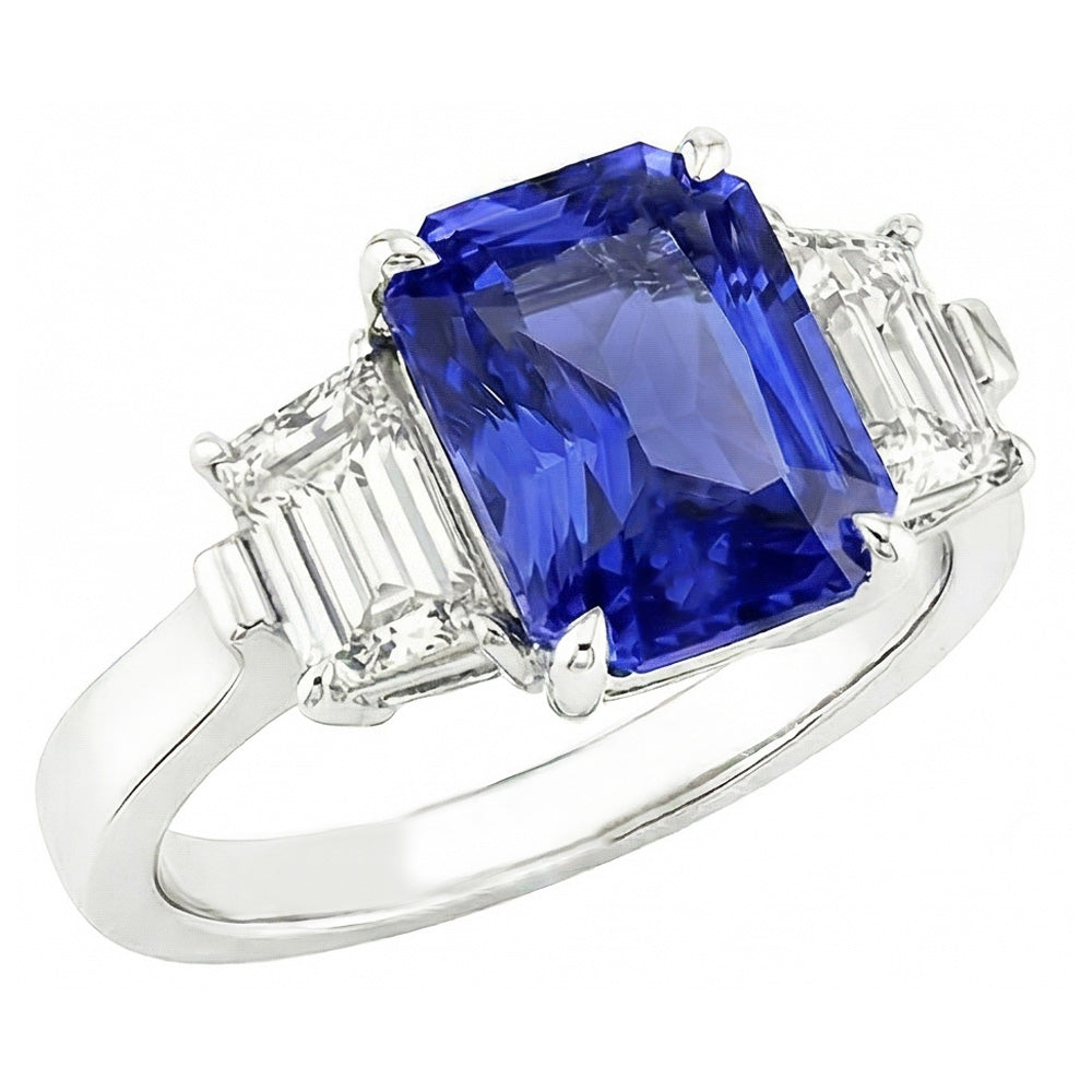 Bague Saphir Naturel 3 Carats
