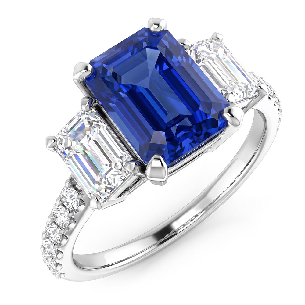 Bague Saphir Naturel 3 Carats