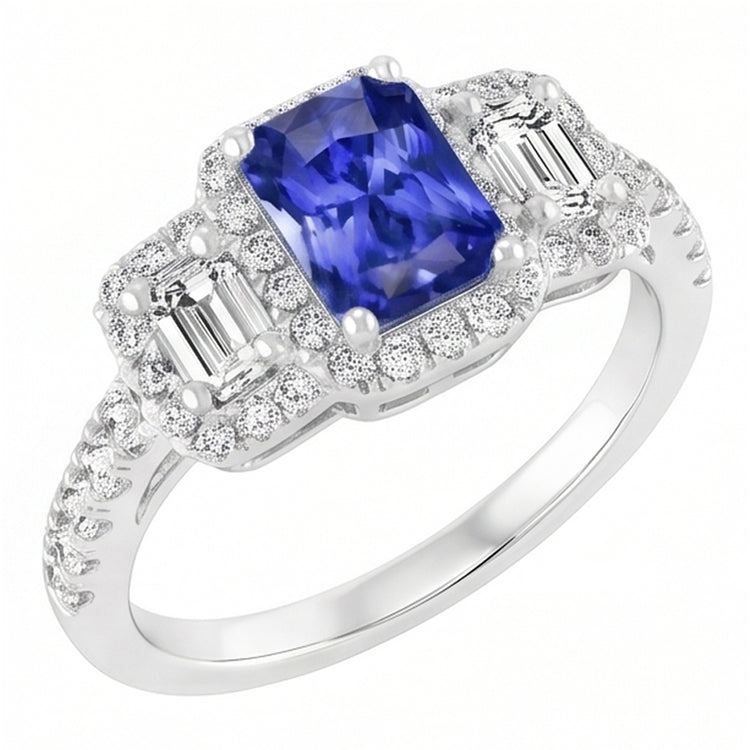 Bague Saphir Naturel 3 Carats