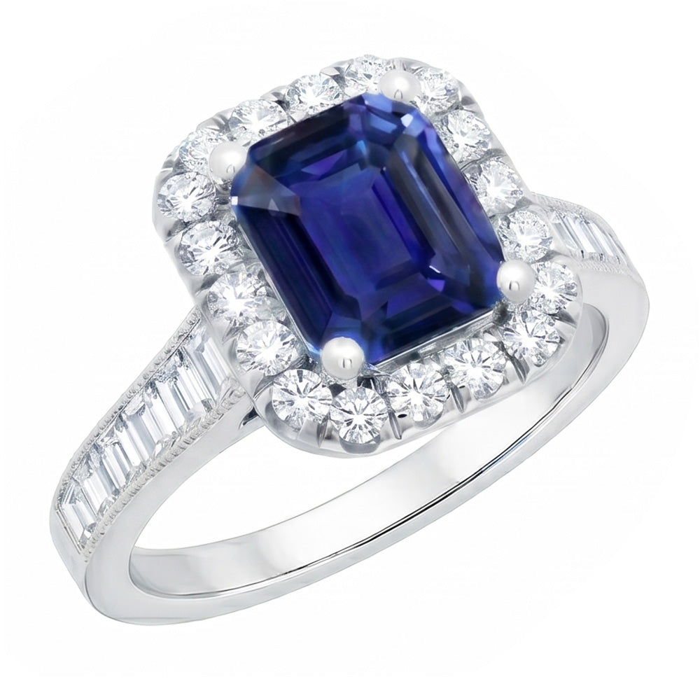 Bague Saphir Naturel 3 Carats