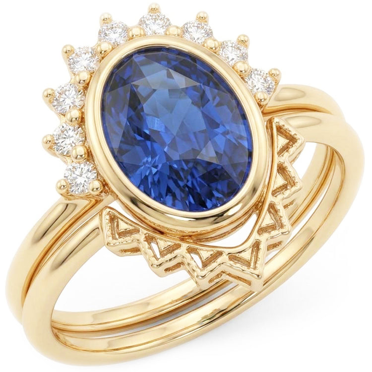Bague Saphir Naturel 3 Carats