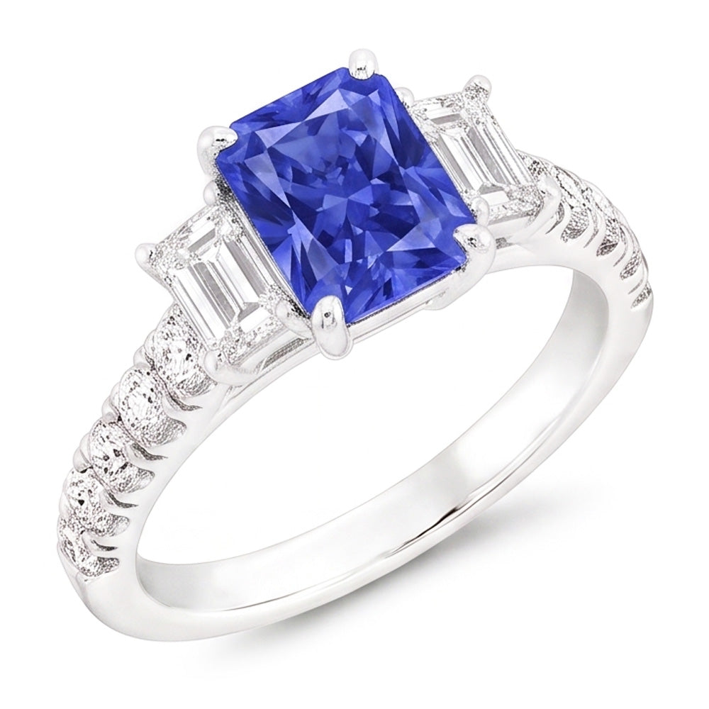 Bague Saphir Naturel 3 Carats