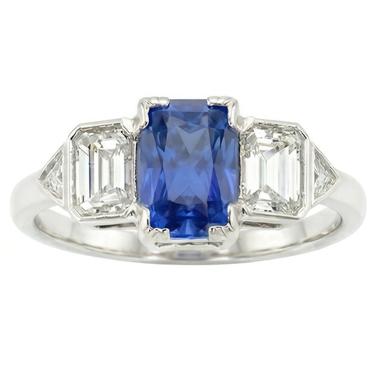 Bague Saphir Naturel 3 Carats