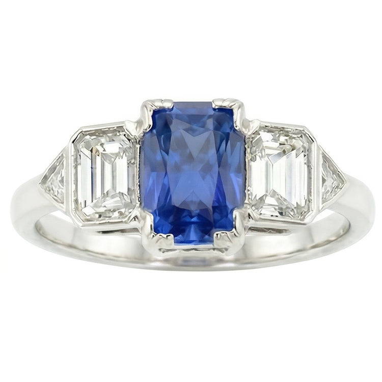 Bague Saphir Naturel 3 Carats