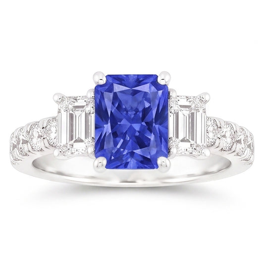 Bague Saphir Naturel 3 Carats