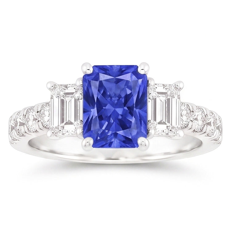 Bague Saphir Naturel 3 Carats