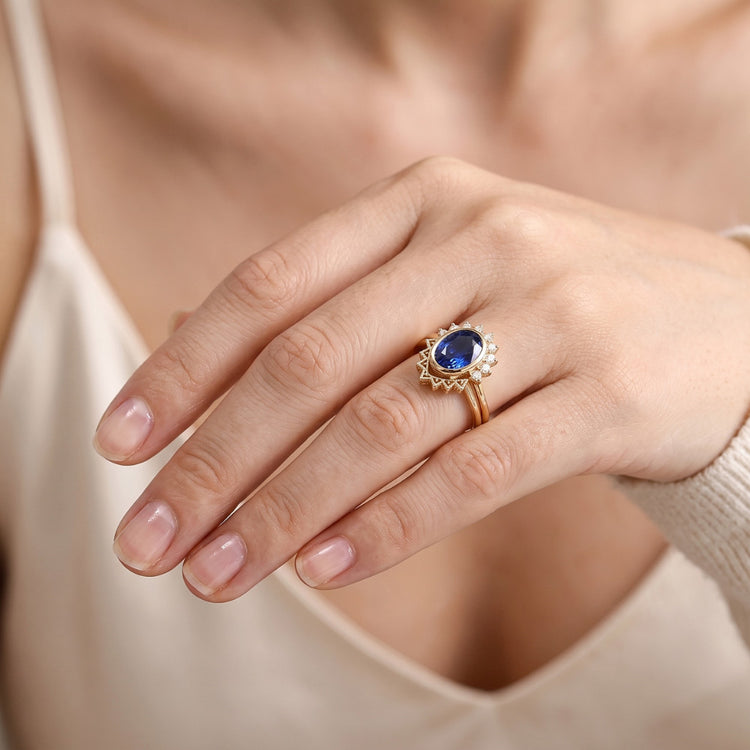 Bague Saphir Naturel 3 Carats