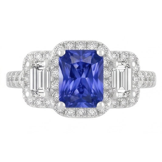 Bague Saphir Naturel 3 Carats