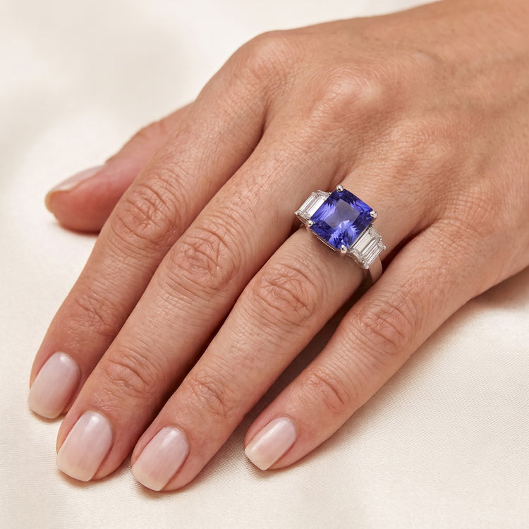 Bague Saphir Naturel 3 Carats