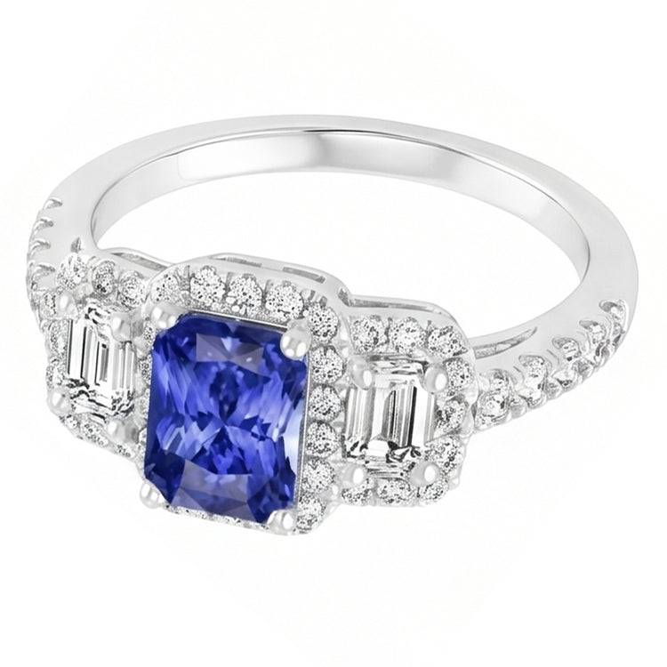 Bague Saphir Naturel 3 Carats