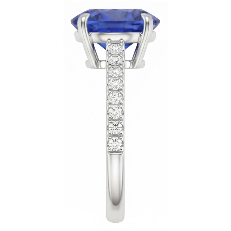 Bague Saphir Naturel 3 Carats