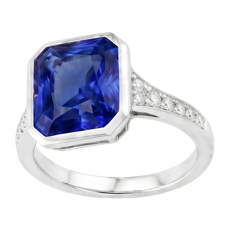 Bague Saphir Naturel 3 Carats