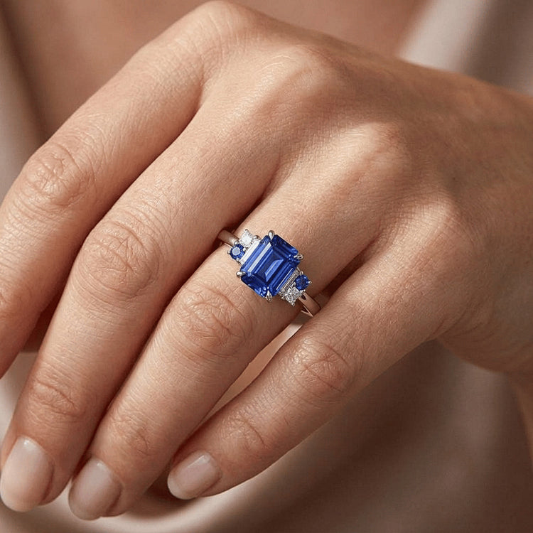 Bague Saphir Naturel 3 Carats