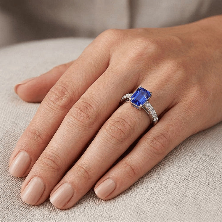 Bague Saphir Naturel 3 Carats
