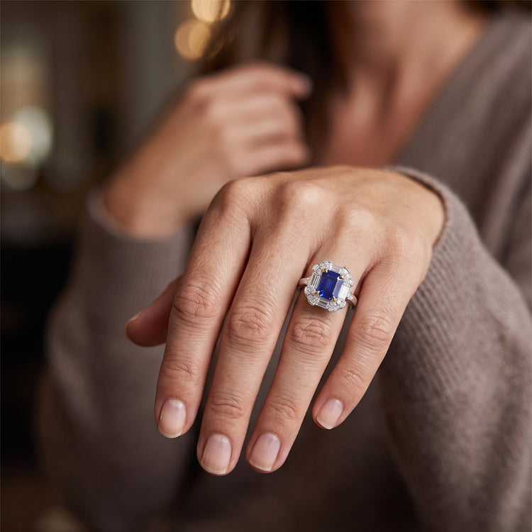 Bague Saphir Naturel 3 Carats