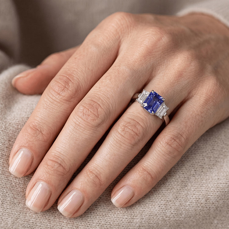 Bague Saphir Naturel 3 Carats