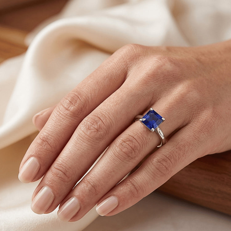 Bague Saphir Naturel 3 Carats