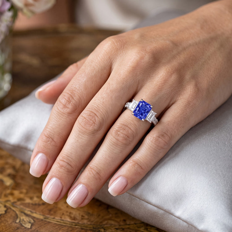 Bague Saphir Naturel 3 Carats