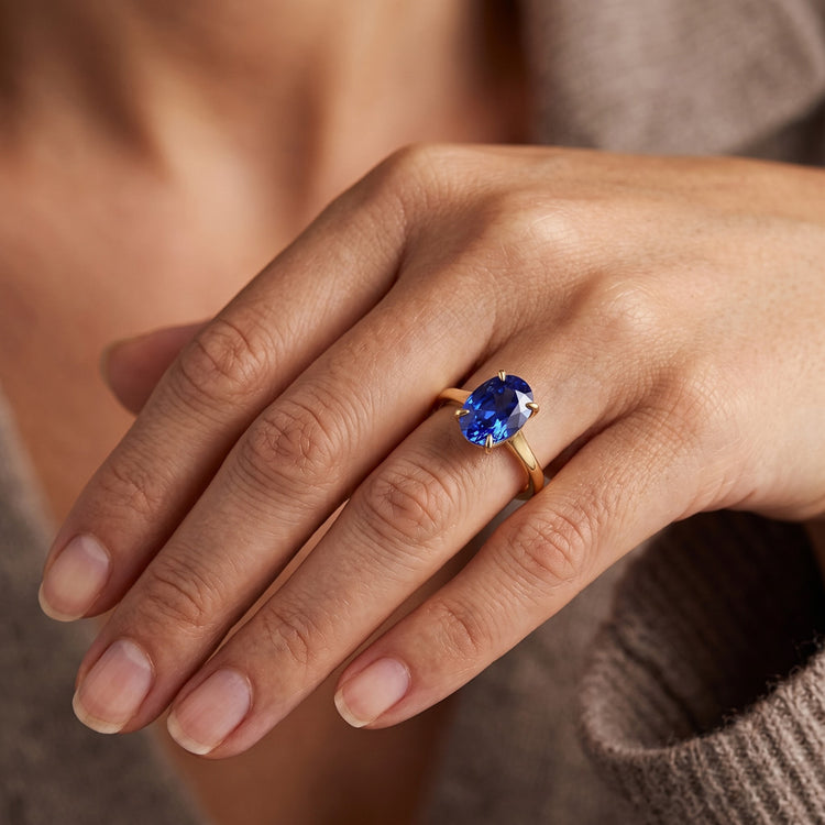 Bague Saphir Naturel 3 Carats
