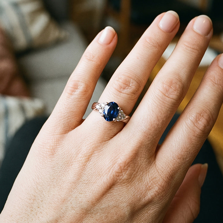 Bague Saphir Naturel 3 Carats