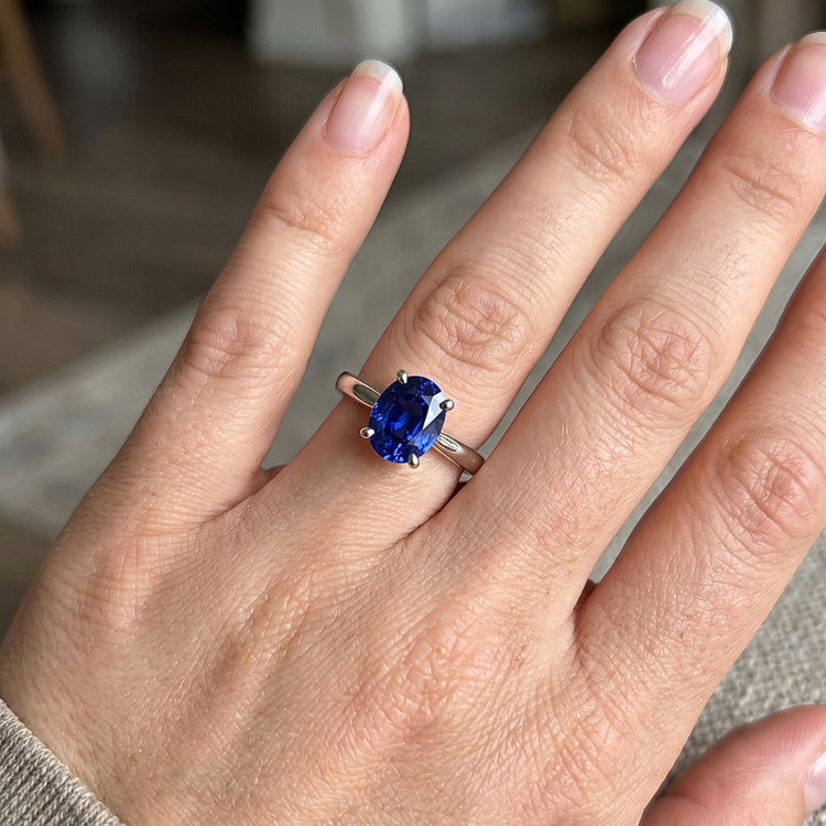 Bague Saphir Naturel 3 Carats