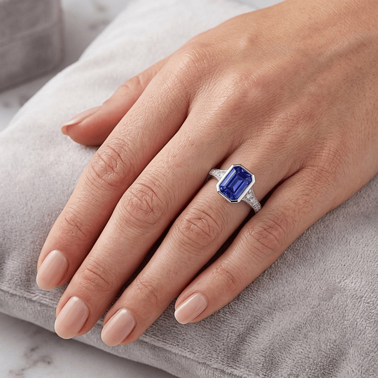 Bague Saphir Naturel 3 Carats