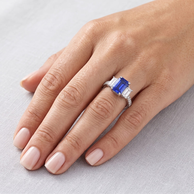 Bague Saphir Naturel 3 Carats
