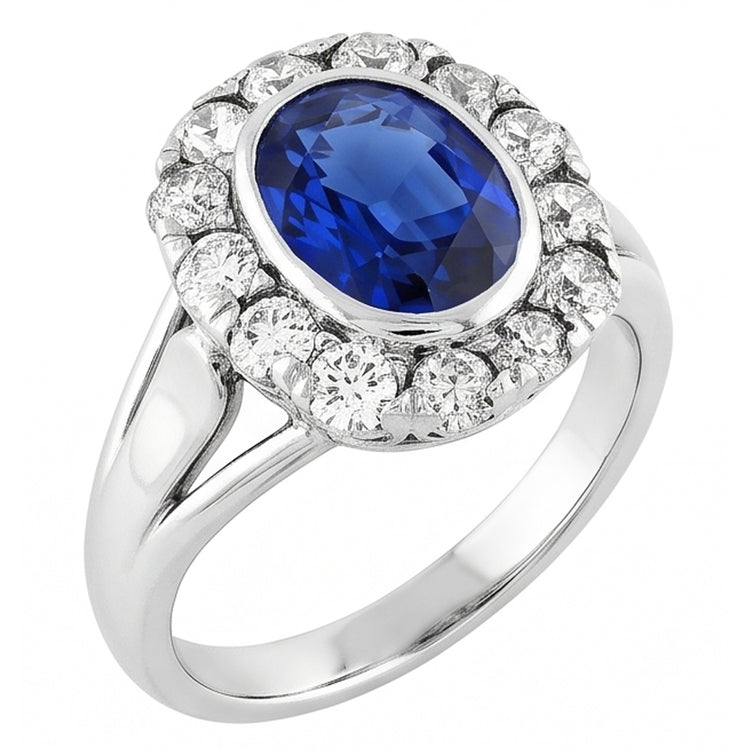 Bague Saphir Naturel 4.50 Carats