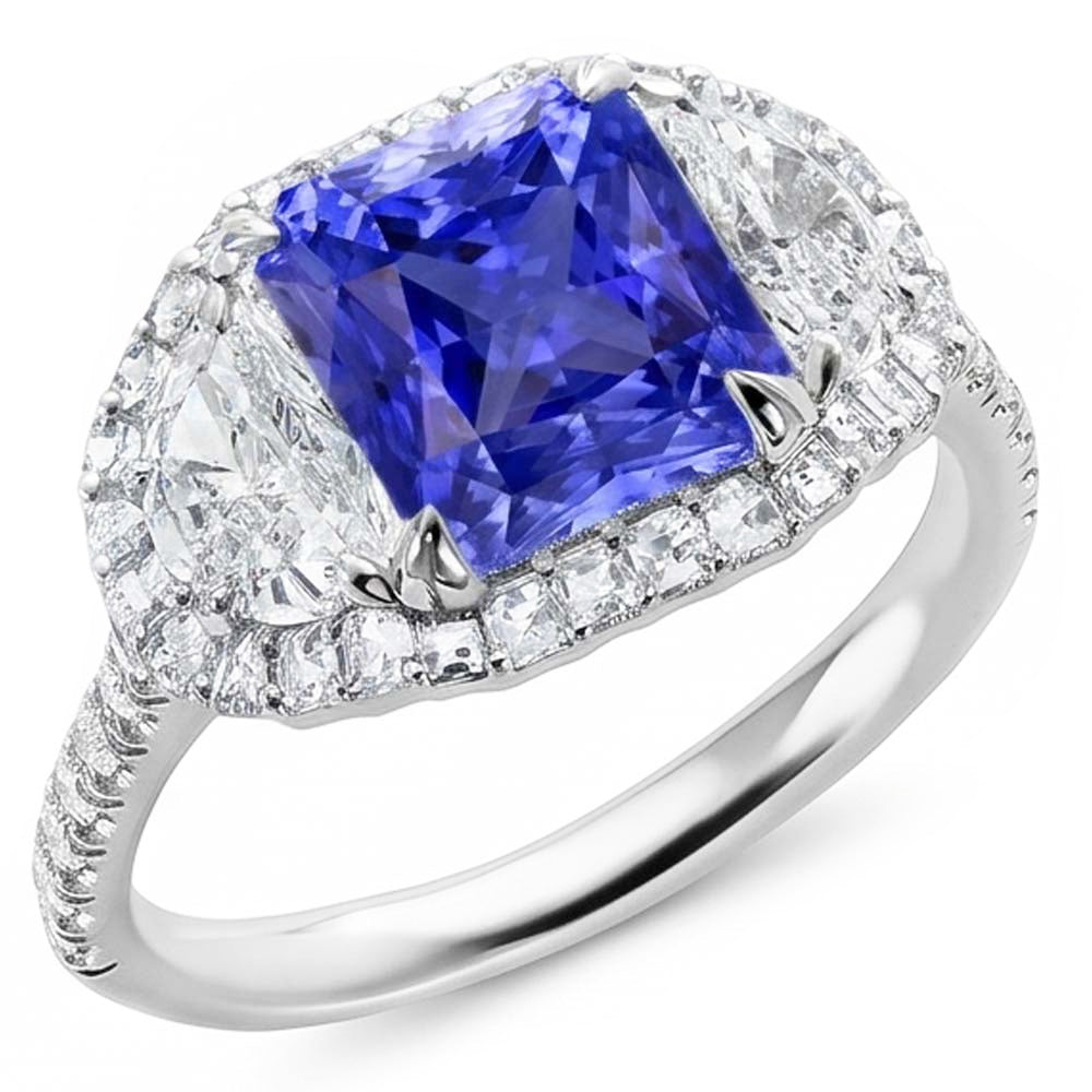 Bague Saphir Naturel 4.50 Carats