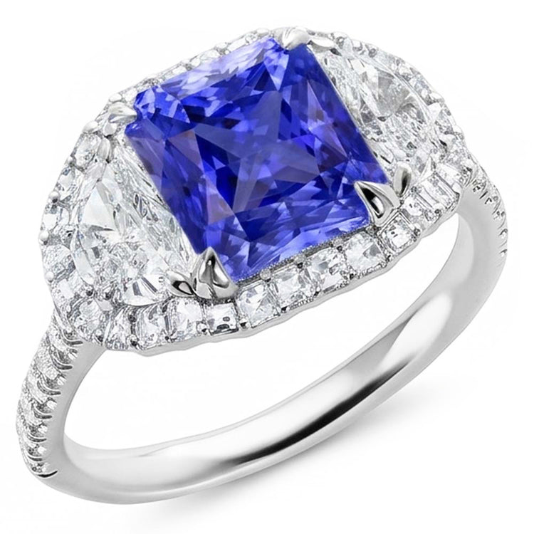 Bague Saphir Naturel 4.50 Carats