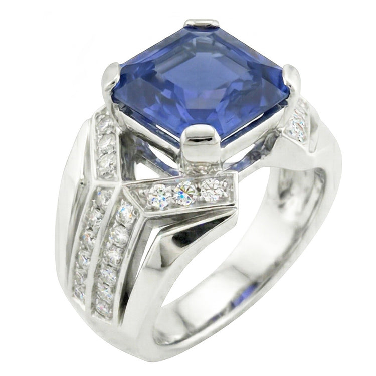 Bague Saphir Naturel 4.50 Carats