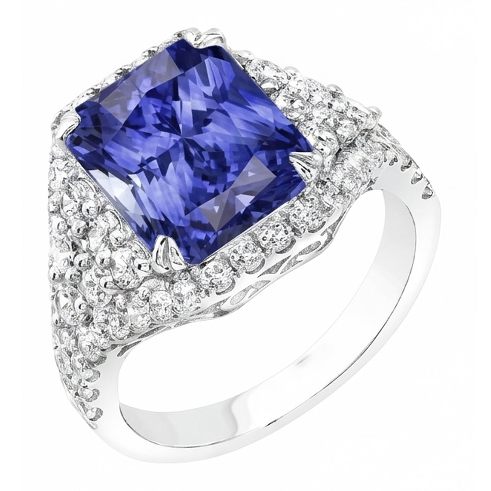 Bague Saphir Naturel 4.50 Carats