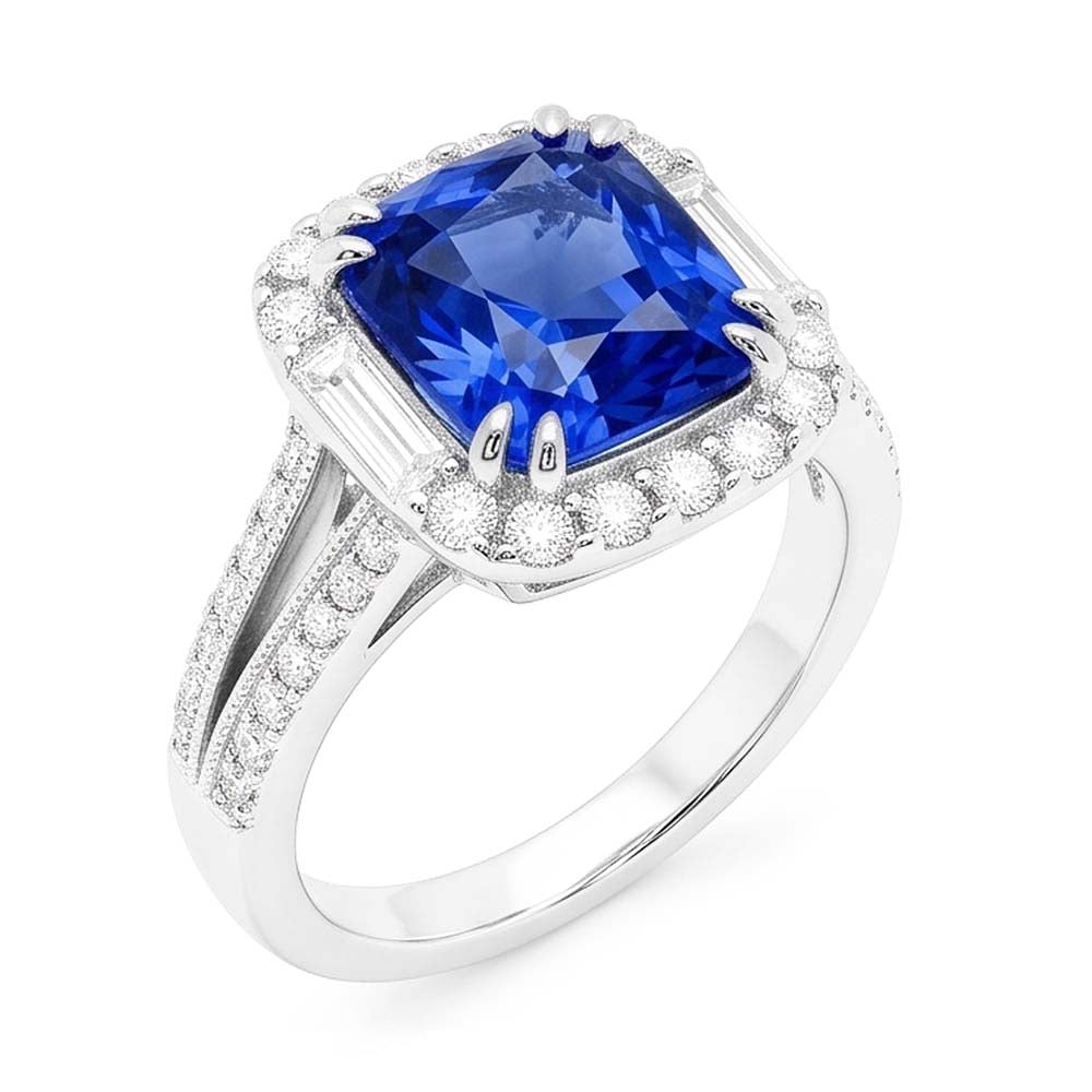 Bague Saphir Naturel 4.50 Carats