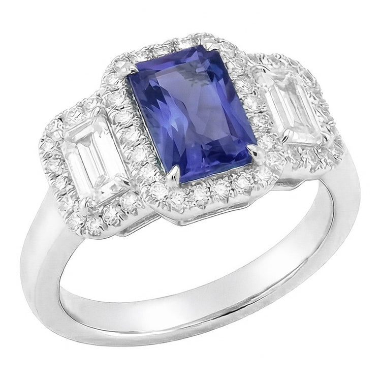 Bague Saphir Naturel 4.50 Carats