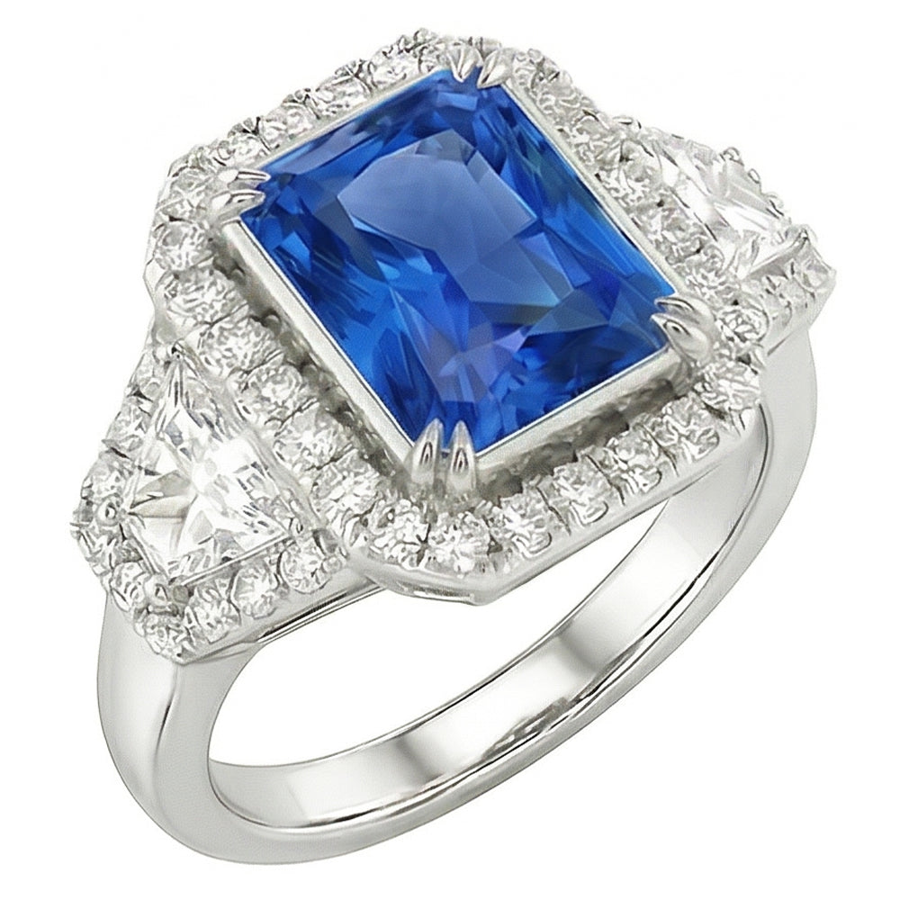 Bague Saphir Naturel 4.50 Carats