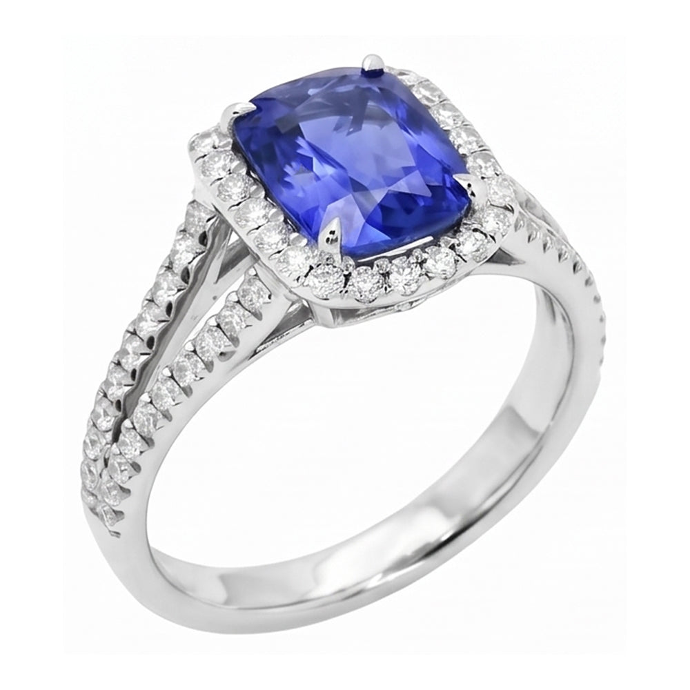 Bague Saphir Naturel 4.50 Carats