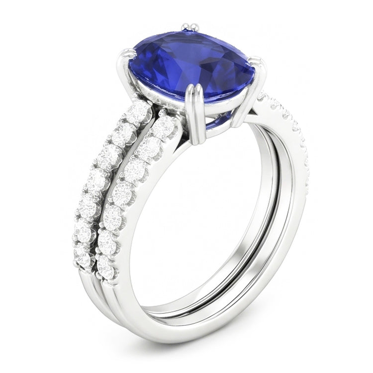 Bague Saphir Naturel 4.50 Carats