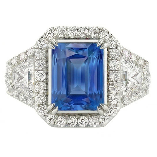 Bague Saphir Naturel 4.50 Carats